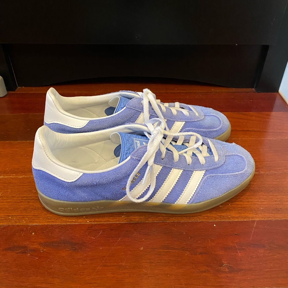 Blue and Gum Adidas Gazelle